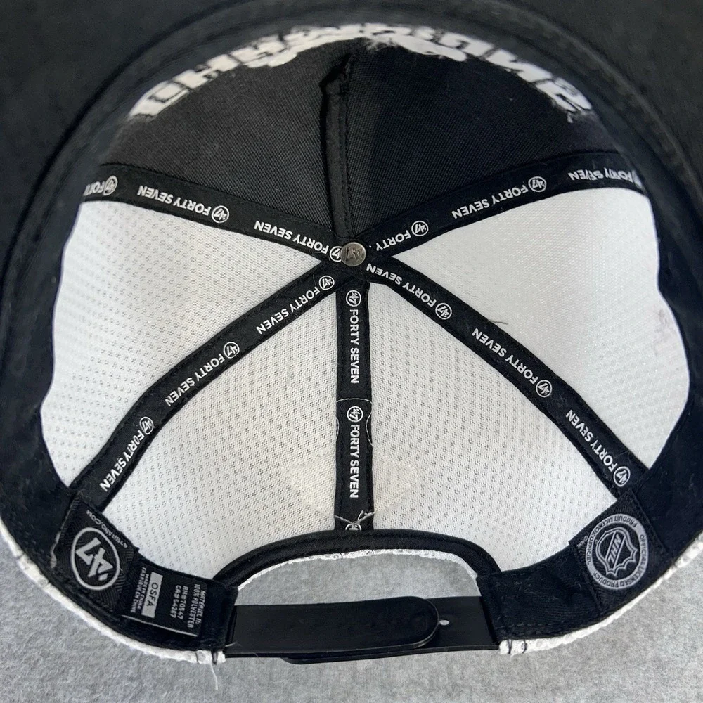 Pittsburgh Penguins 2016 Stanley Cup Champions 47 Brand Mesh Snapback Hat Cap